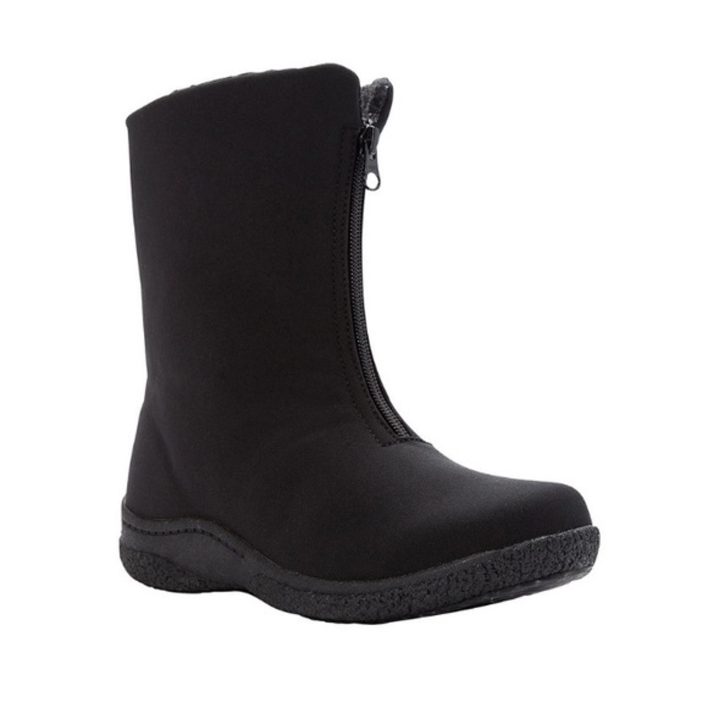 Propet Black Madi Front-Zip Boot Mid-Calf Length Woman’s Size 10 Narrow READ